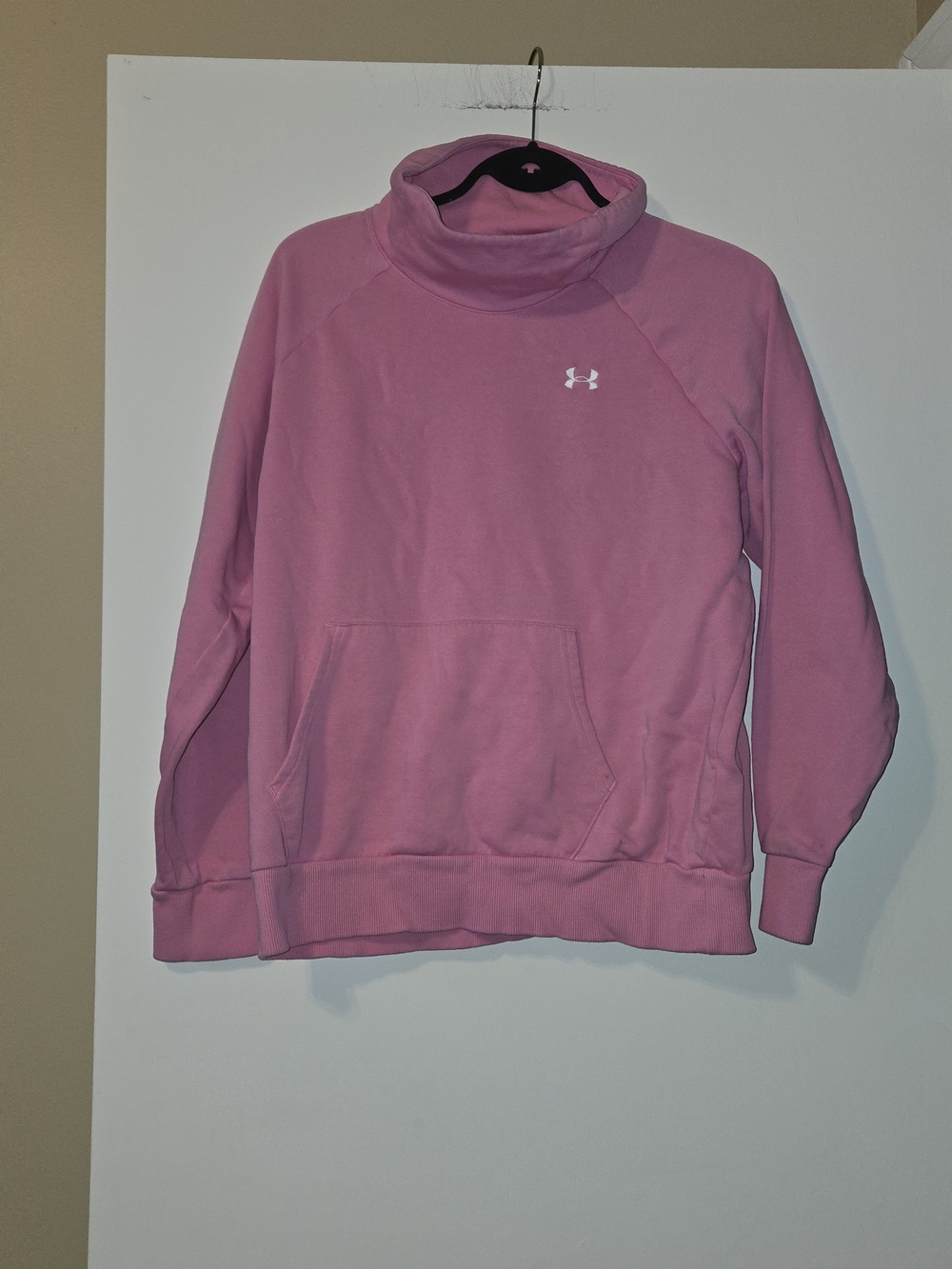 🎀Under Armour Pink Cowl Neck Pullover Sweatshirt - Picture 2 of 4